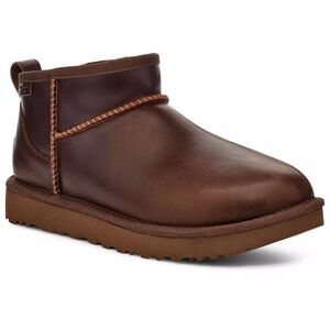 UGG CLASSIC ULTRA MINI LEATHER REGEN BOOTS SIZE 8 BNWT NO BOX